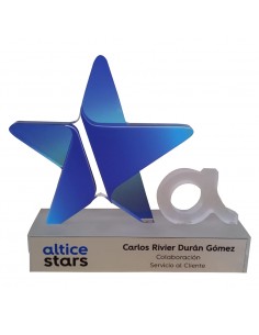 Placa estrella base personalizada