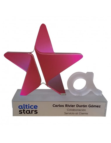 Placa estrella base personalizada