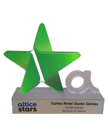 Placa estrella base personalizada